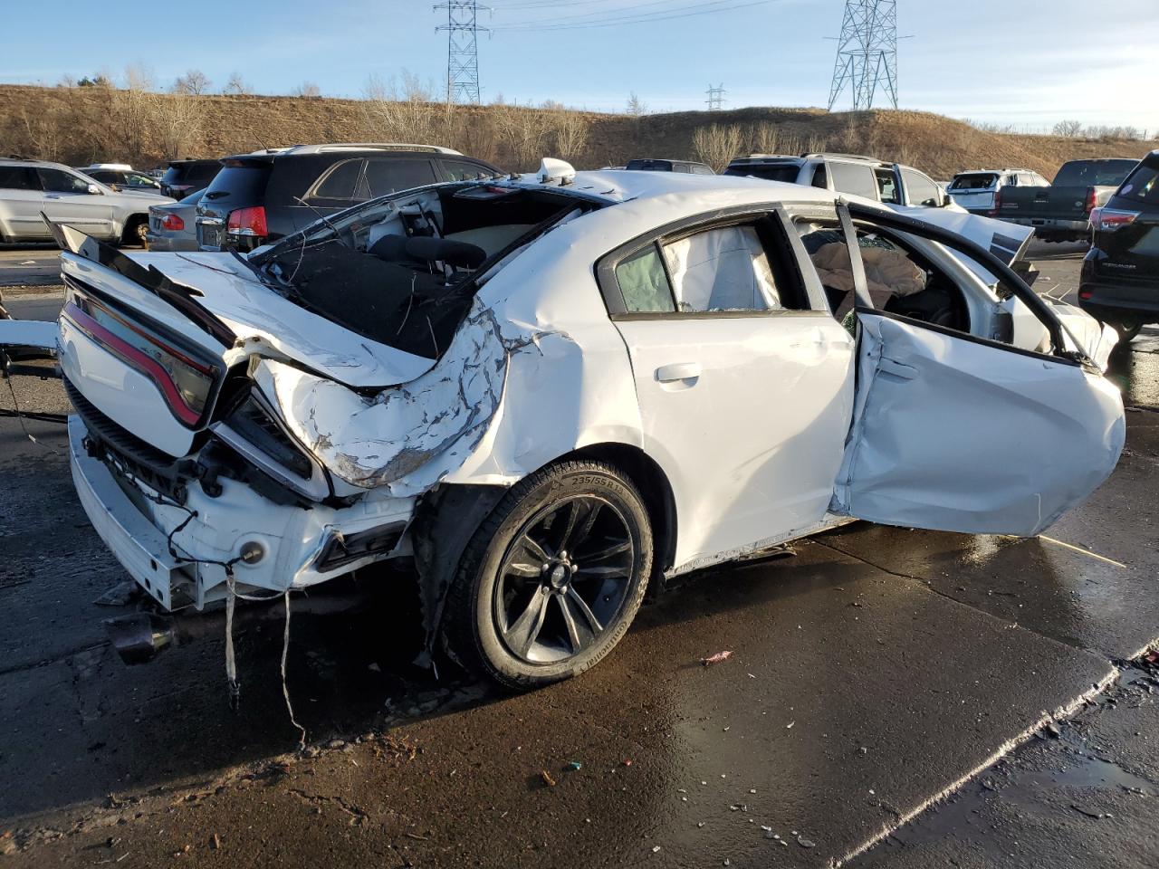 2016 Dodge Charger VIN 2C3CDXHG1GH179235 Copart auction photo, rollover damage thumbnail 3