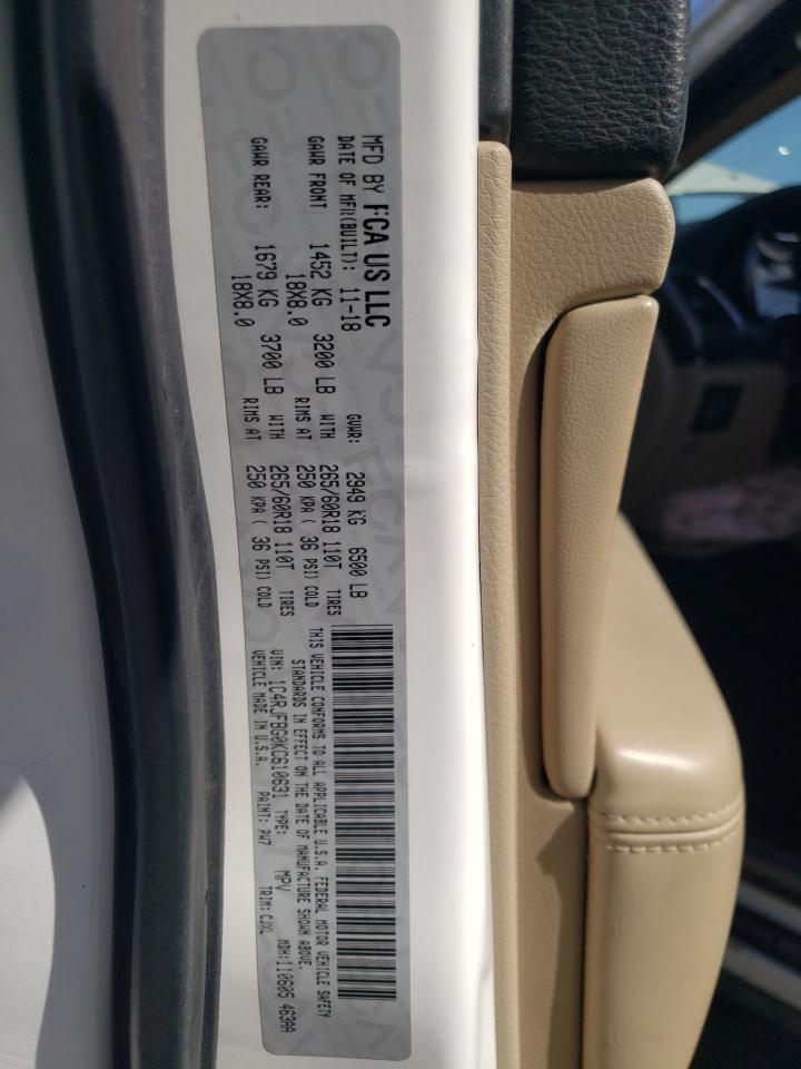 2019 Jeep Grand Cherokee VIN 1C4RJFBG0KC610631 Copart auction photo, front end damage thumbnail 13