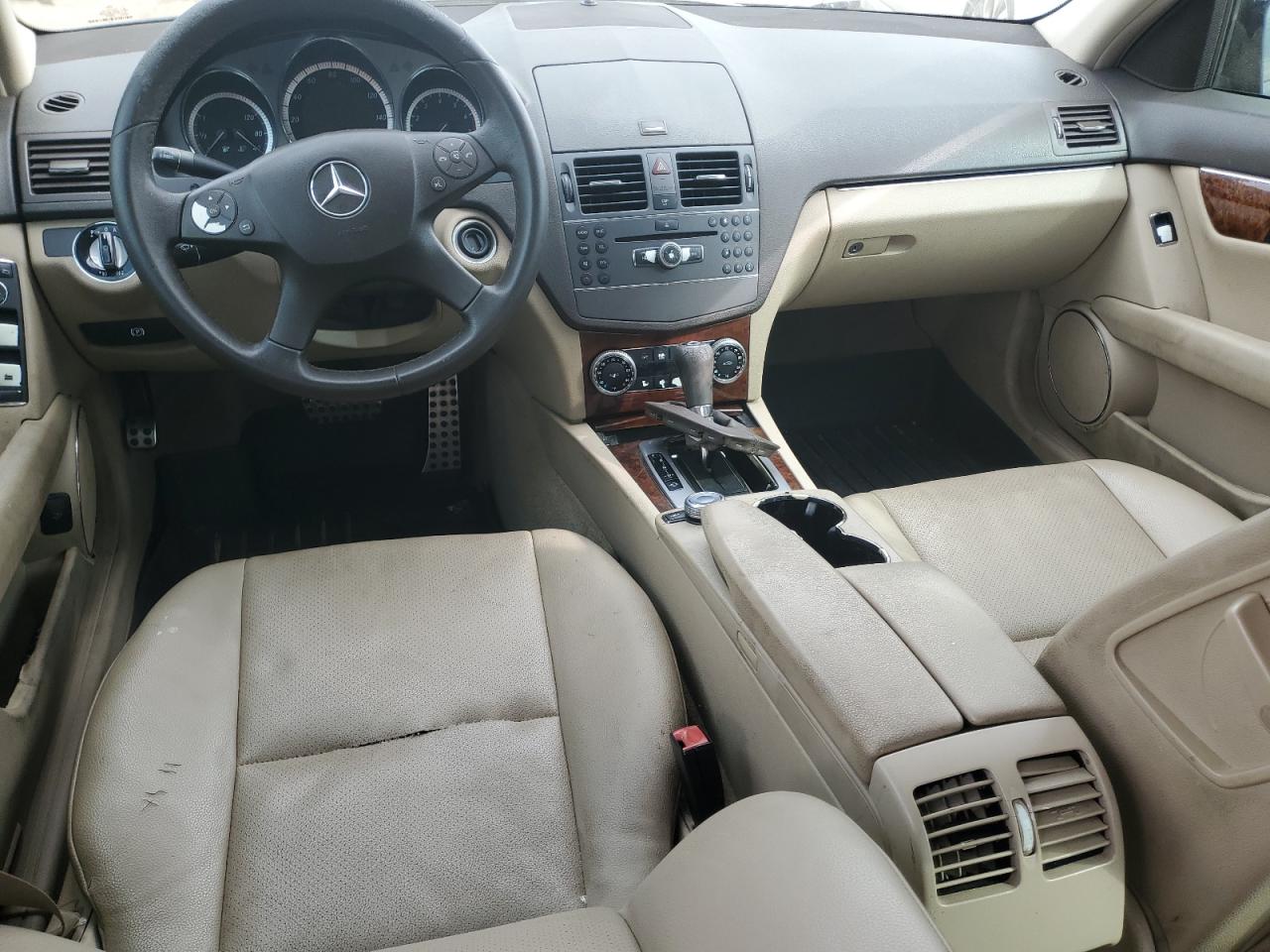 2010 Mercedes-Benz C-klasse VIN WDDGF5EBXAR101375 Copart auction photo, water/flood damage thumbnail 8