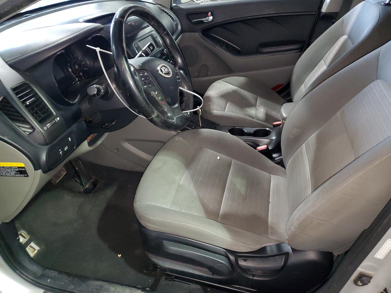 2014 KIA Forte VIN KNAFX4A89E5051098 Copart auction photo, front end / side damage thumbnail 7