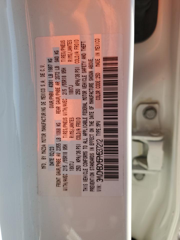 2023 Mazda CX-30 VIN 3MVDMBCM5PM537212 Copart auction photo, front end / minor dent/scratches damage thumbnail 13
