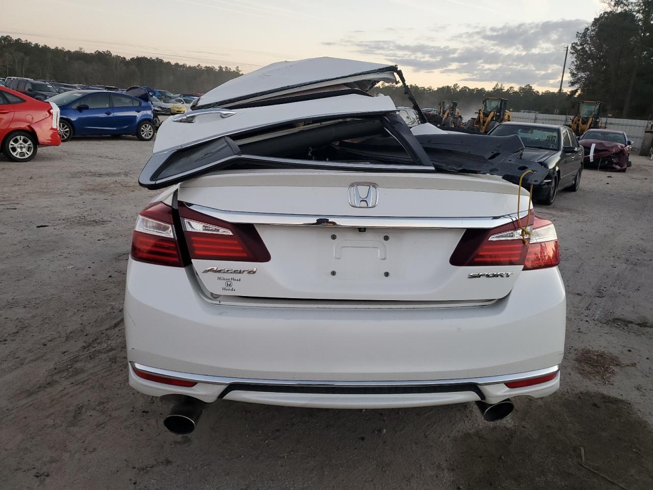 2017 Honda Accord VIN 1HGCR2F50HA022699 Copart auction photo, all over damage thumbnail 6
