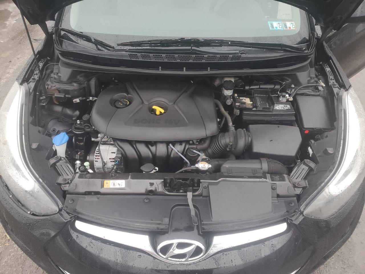 2014 Hyundai Elantra VIN 5NPDH4AE8EH496350 Copart auction photo, front end damage thumbnail 11