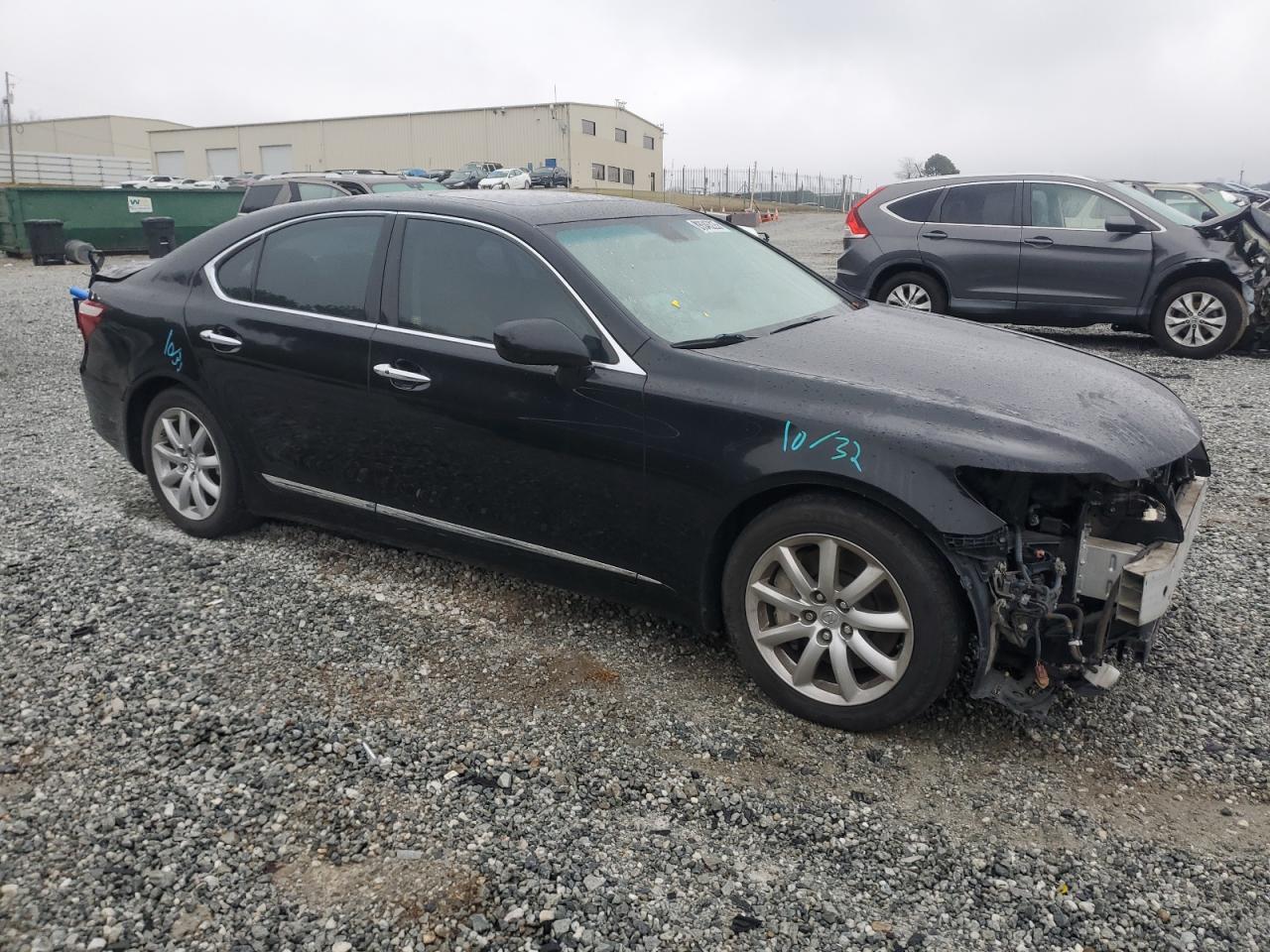 2009 Lexus LS VIN JTHCL46F395001858 Copart auction photo, front end / rear end damage thumbnail 4