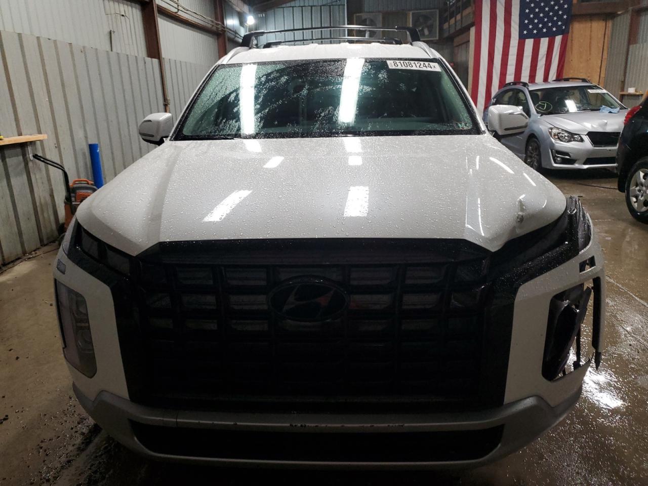 2024 Hyundai Palisade VIN KM8R2DGE1RU725621 Copart auction photo, side / front end damage thumbnail 5