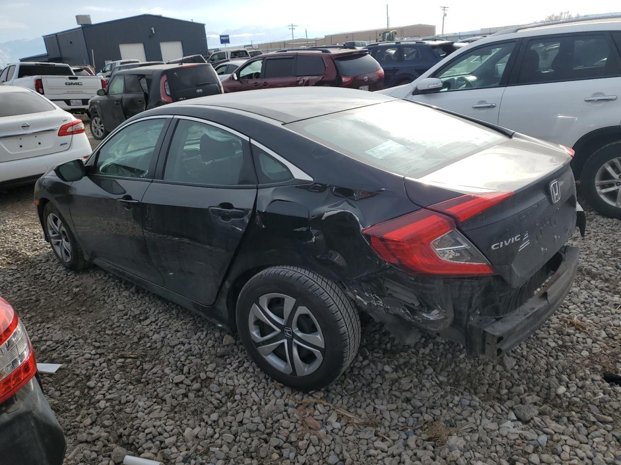 2018 Honda Civic VIN 2HGFC2F58JH610498 Copart auction photo, rear end damage thumbnail 2