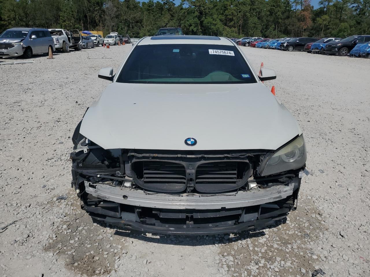 2012 BMW 7er VIN WBAKA8C57CDS99573 Copart auction photo, front end damage thumbnail 5