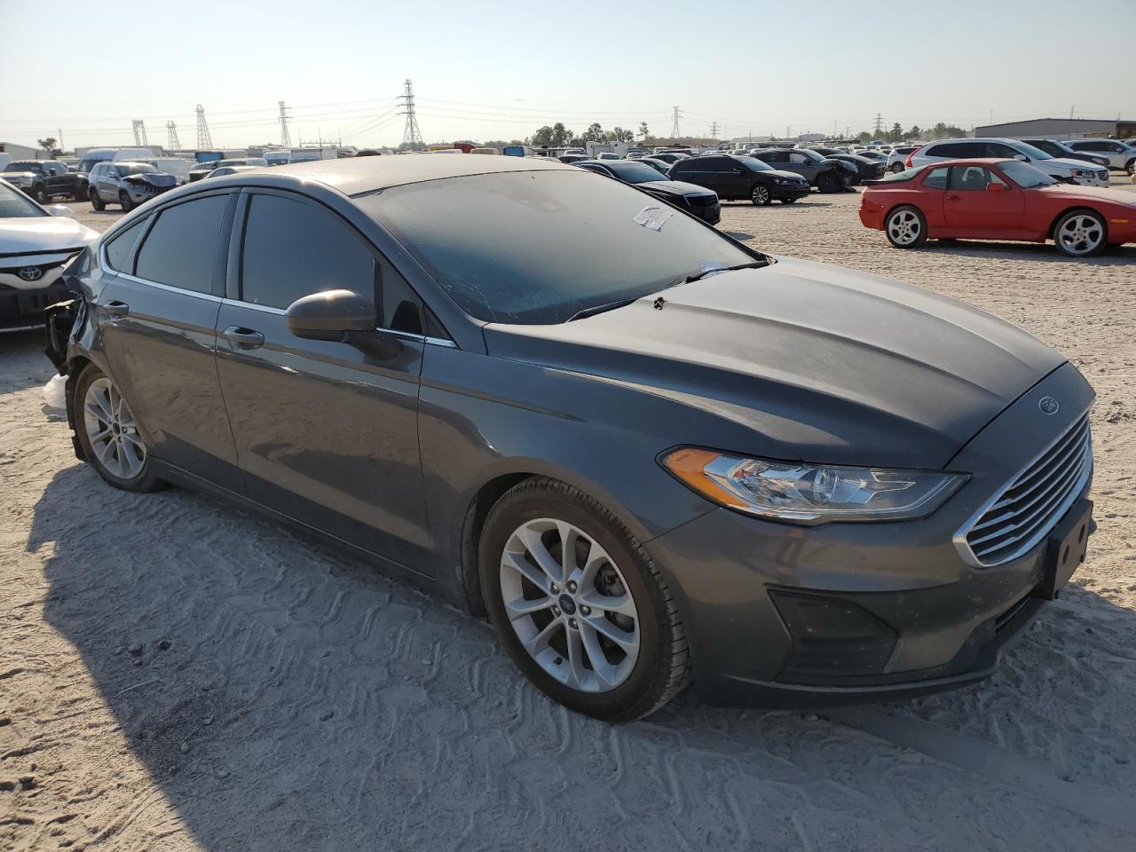 2019 Ford Fusion VIN 3FA6P0HD6KR215467 Copart auction photo, rear end damage thumbnail 4