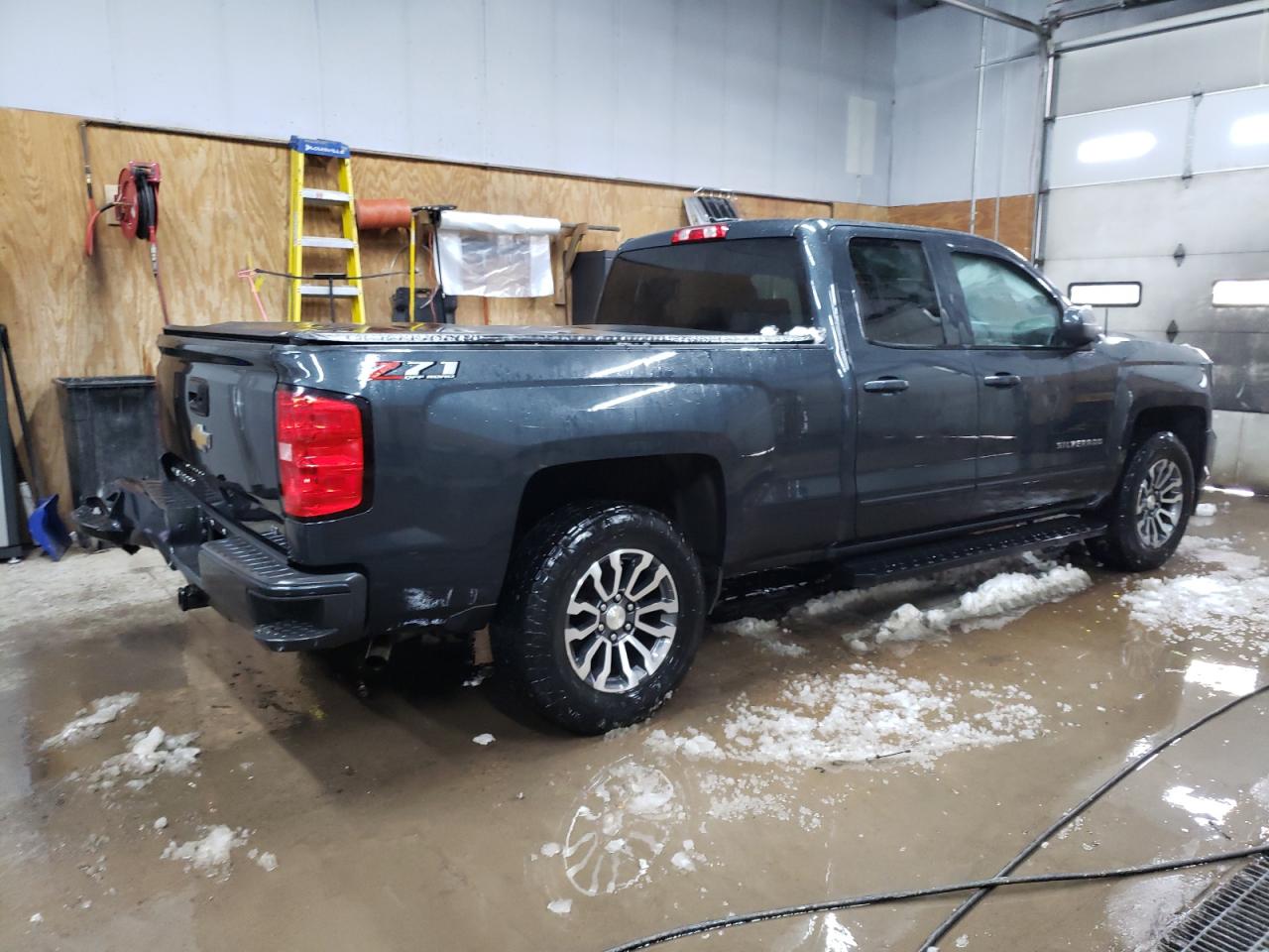 2018 Chevrolet Silverado VIN 1GCVKREC6JZ182601 Copart auction photo, side / rear end damage thumbnail 3