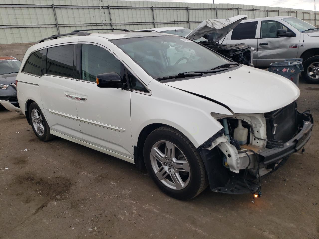 2012 Honda Odyssey VIN 5FNRL5H99CB057009 Copart auction photo, front end damage thumbnail 4
