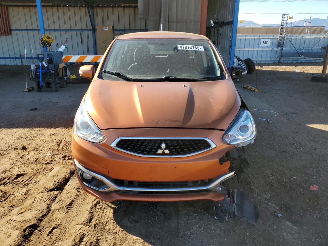 2017 Mitsubishi Mirage VIN ML32A5HJ8HH013868 Copart auction photo, front end / side damage thumbnail 5
