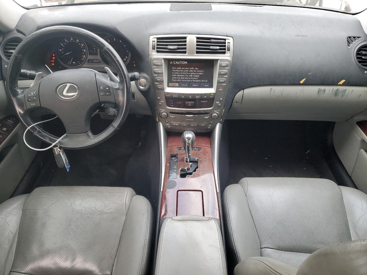 2007 Lexus IS VIN JTHCK262675009888 Copart auction photo, front end / minor dent/scratches damage thumbnail 8
