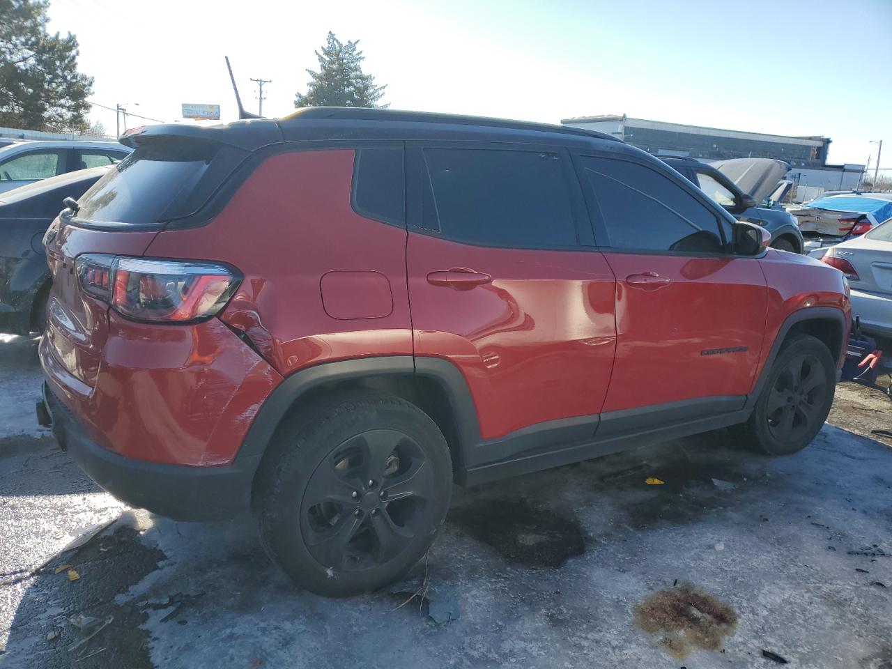 2020 Jeep Compass VIN 3C4NJDBB2LT115778 Copart auction photo, rear end damage thumbnail 3