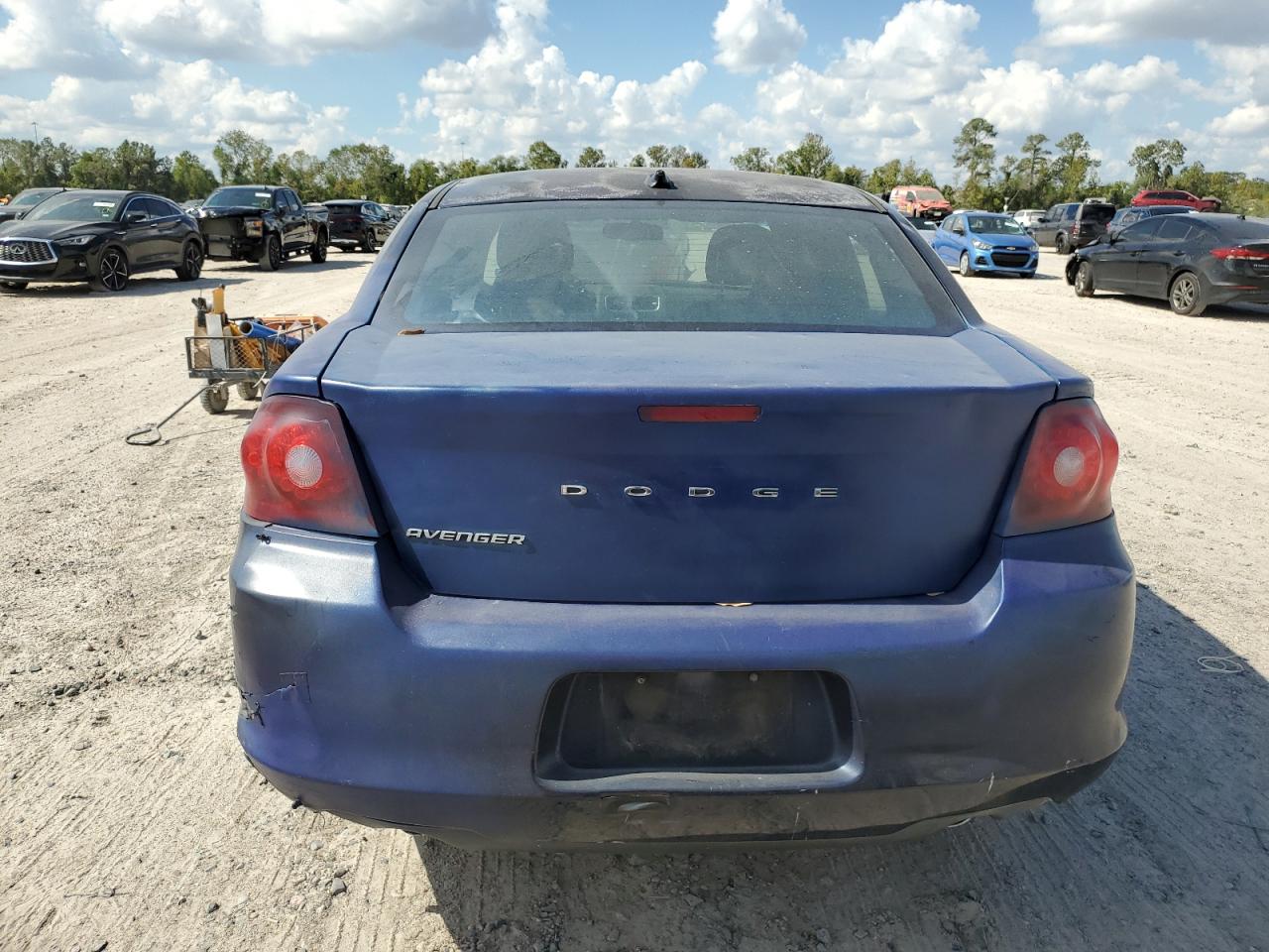 2013 Dodge Avenger VIN 1C3CDZAG8DN750633 Copart auction photo, hail / all over damage thumbnail 6