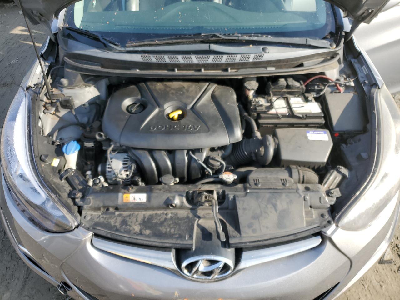 2015 Hyundai Elantra VIN KMHDH4AE0FU321402 Copart auction photo, vandalism / front end damage thumbnail 11
