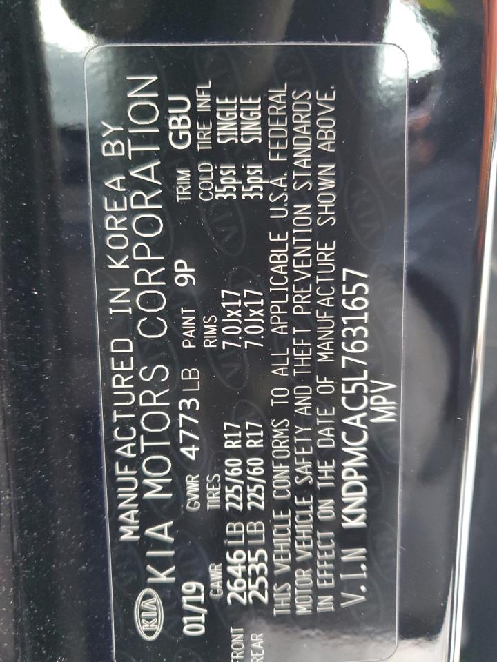 2020 KIA Sportage VIN KNDPMCAC5L7631657 Copart auction photo, vandalism damage thumbnail 13