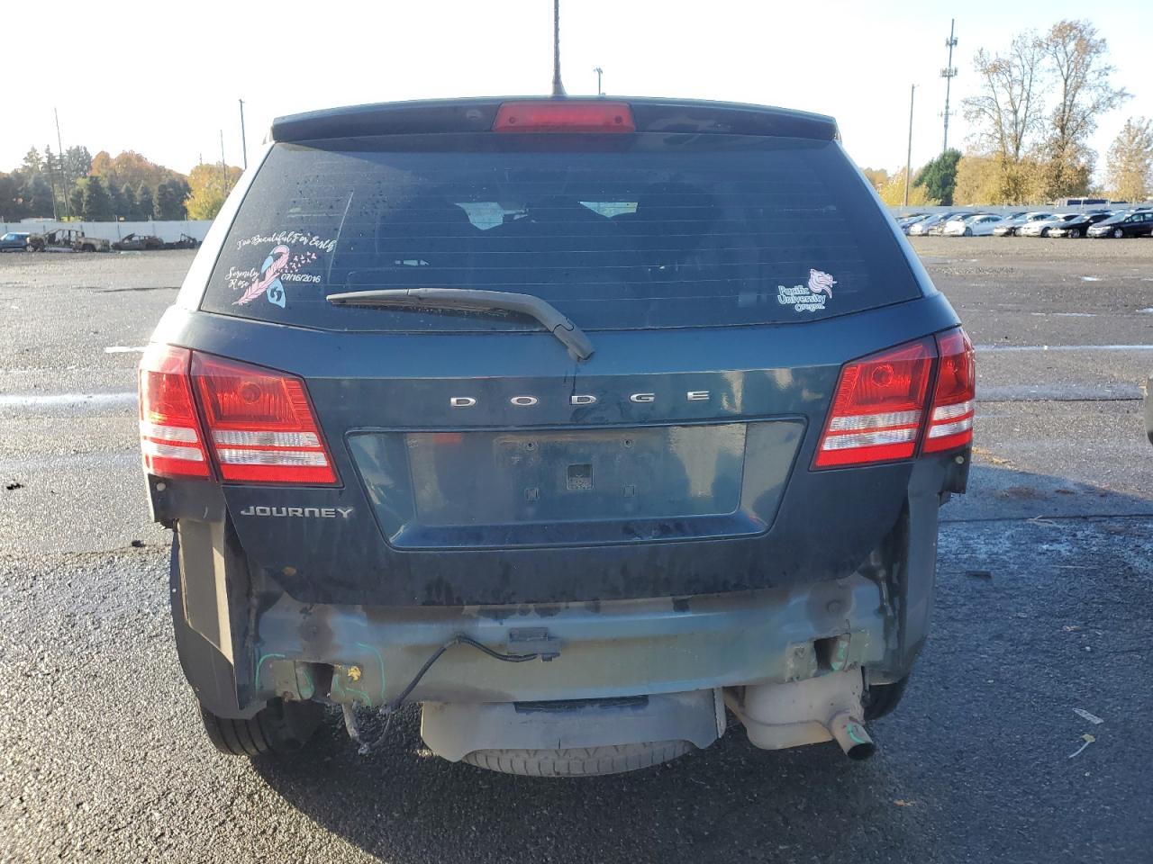 2013 Dodge Journey VIN 3C4PDCAB5DT630805 Copart auction photo, rear end damage thumbnail 6