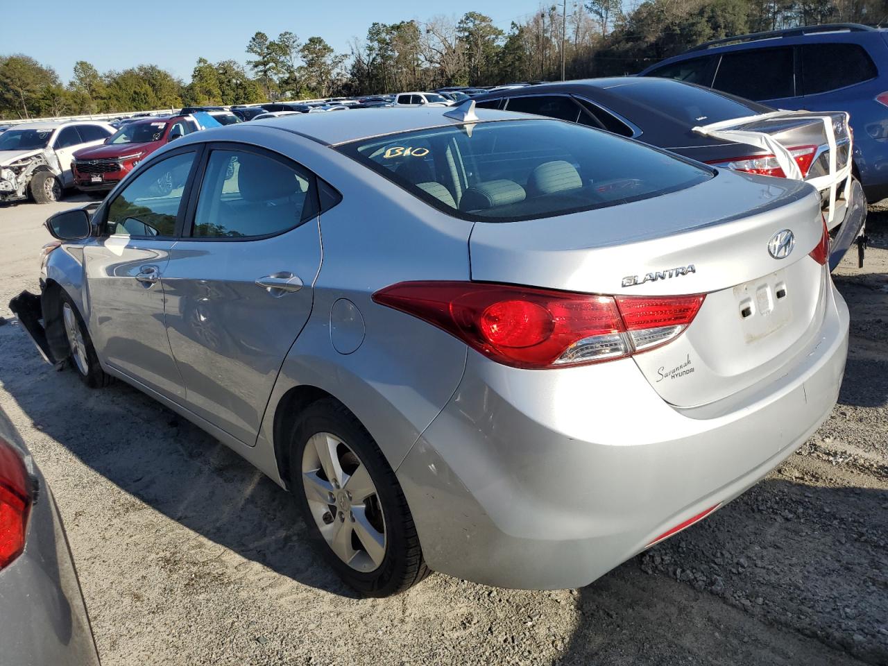 2012 Hyundai Elantra VIN 5NPDH4AE1CH122949 Copart auction photo, front end damage thumbnail 2