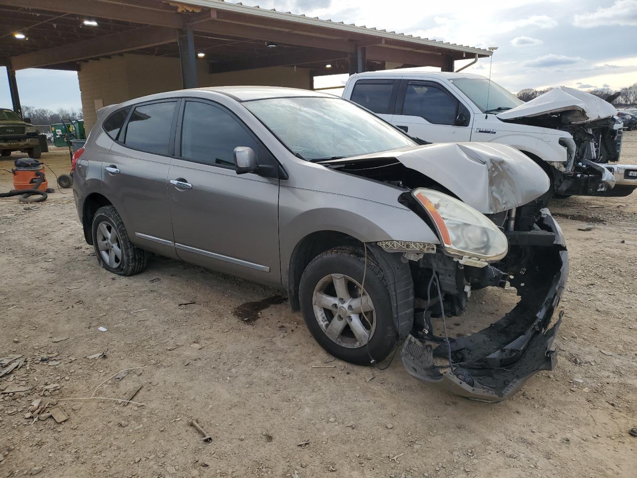 2013 Nissan Rogue VIN JN8AS5MT7DW035609 Copart auction photo, front end / side damage thumbnail 4