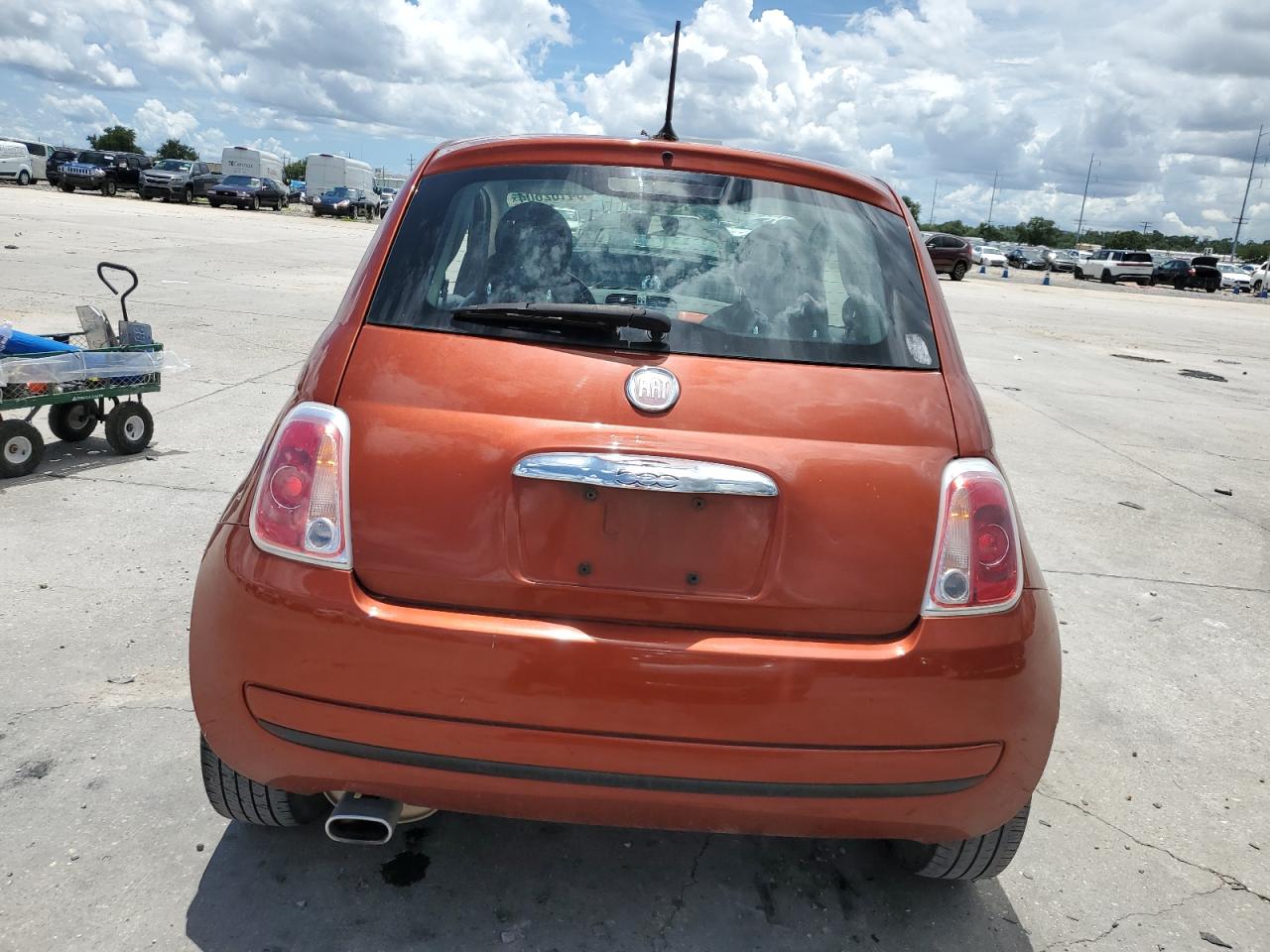 2013 Fiat 500 VIN 3C3CFFAR9DT562911 Copart auction photo, water/flood damage thumbnail 6