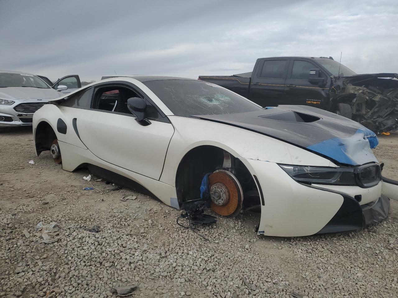 2016 BMW i8 VIN WBY2Z2C52GV675586 Copart auction photo, vandalism / all over damage thumbnail 4