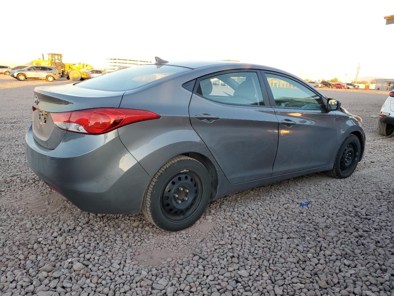 2012 Hyundai Elantra VIN 5NPDH4AEXCH067126 Copart auction photo, front end / side damage thumbnail 3