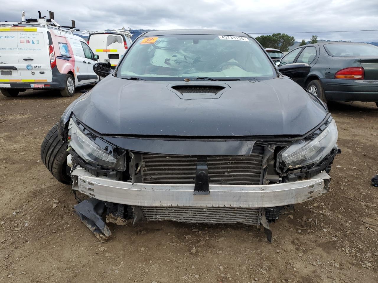 2019 Honda Civic VIN SHHFK8G7XKU205138 Copart auction photo, undercarriage / front end damage thumbnail 5