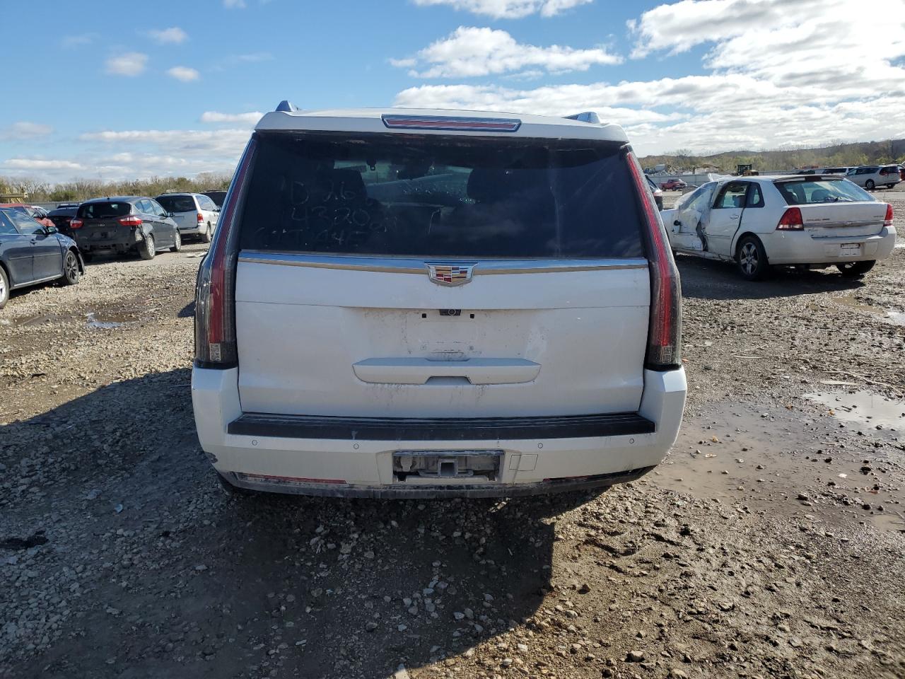 2017 Cadillac Escalade VIN 1GYS4CKJ7HR299346 Copart auction photo, front end / side damage thumbnail 6