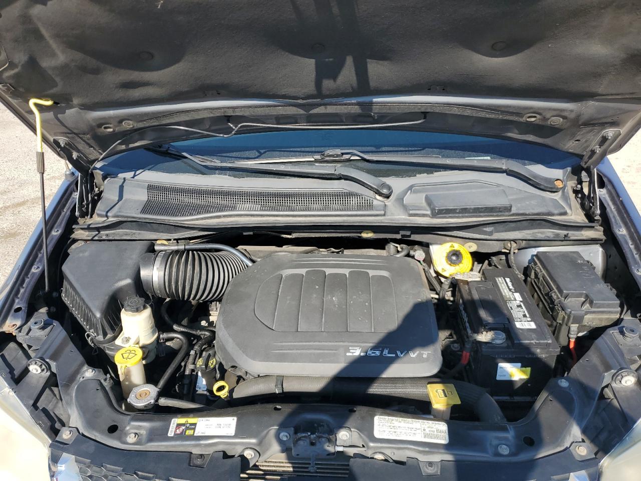 2014 Dodge Caravan VIN 2C4RDGCG9ER173543 Copart auction photo, side damage thumbnail 13