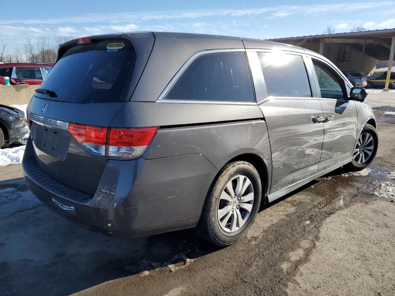 2017 Honda Odyssey VIN 5FNRL5H61HB008190 Copart auction photo, front end / minor dent/scratches damage thumbnail 3
