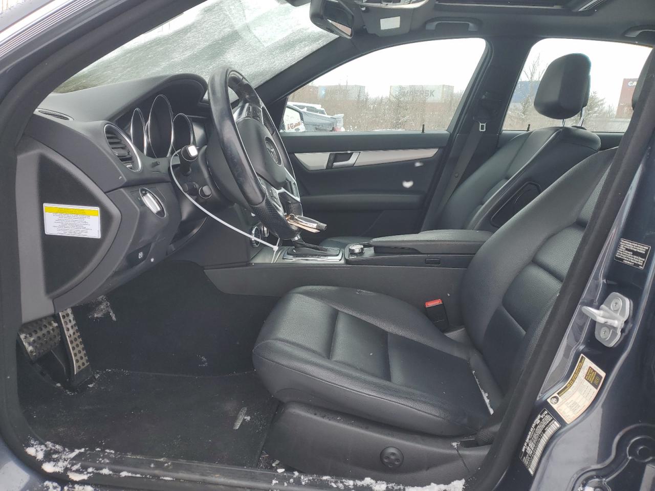 2013 Mercedes-Benz C-klasse VIN WDDGF8AB4DG076142 Copart auction photo, front end damage thumbnail 7