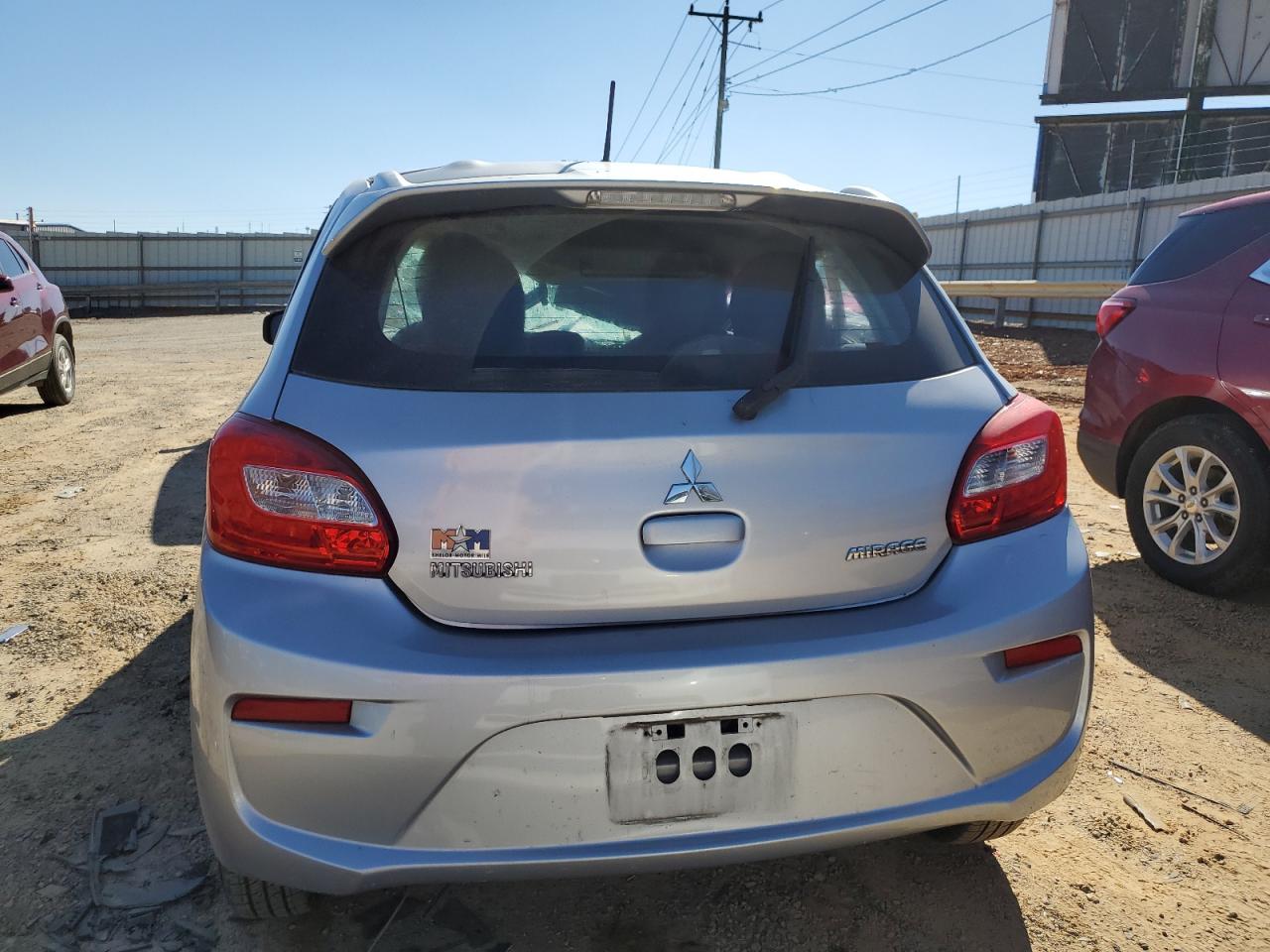 2017 Mitsubishi Mirage VIN ML32A3HJ8HH009470 Copart auction photo, all over damage thumbnail 6