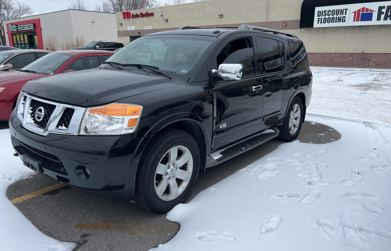 2008 Nissan Armada VIN 5N1BA08C98N609540 Copart auction photo, side / normal wear damage thumbnail 2