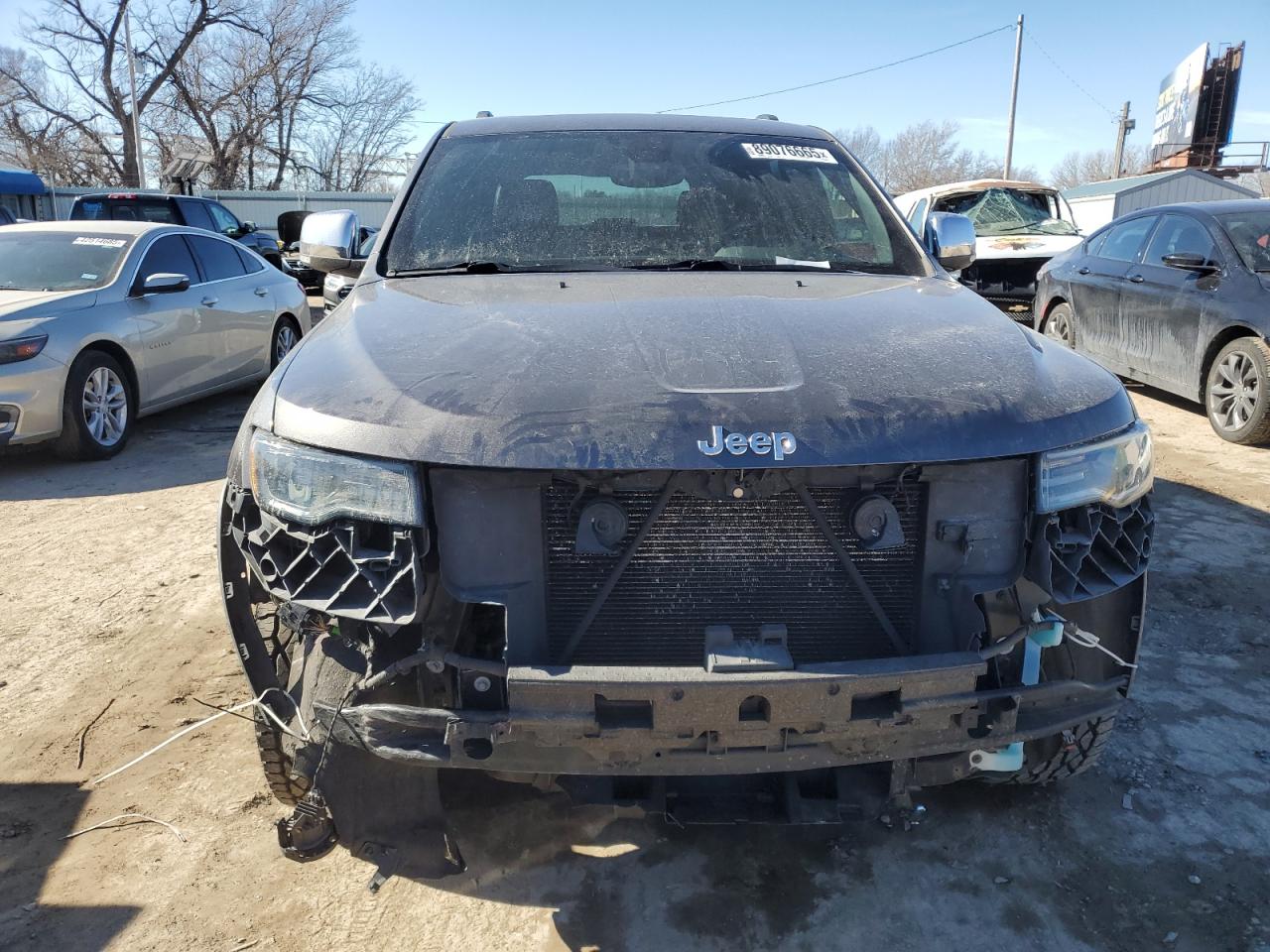 2017 Jeep Grand Cherokee VIN 1C4RJFBG6HC938130 Copart auction photo, front end damage thumbnail 5
