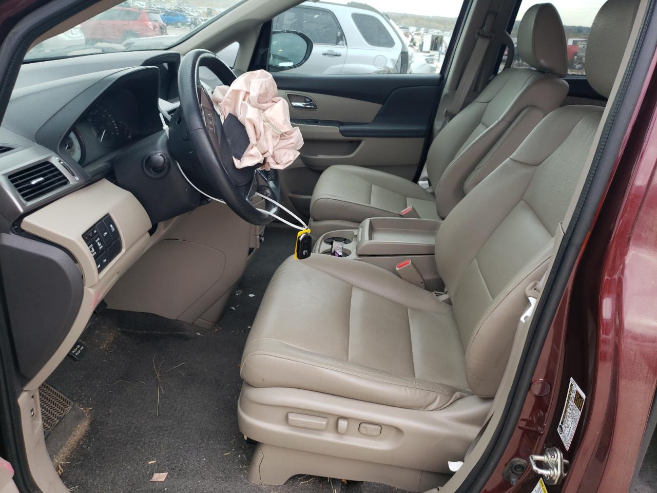 2016 Honda Odyssey VIN 5FNRL5H99GB145631 Copart auction photo, front end damage thumbnail 7