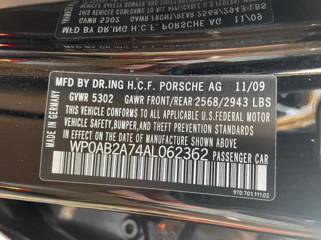 2010 Porsche Panamera VIN WP0AB2A74AL062362 Copart auction photo, minor dent/scratches / normal wear damage thumbnail 10