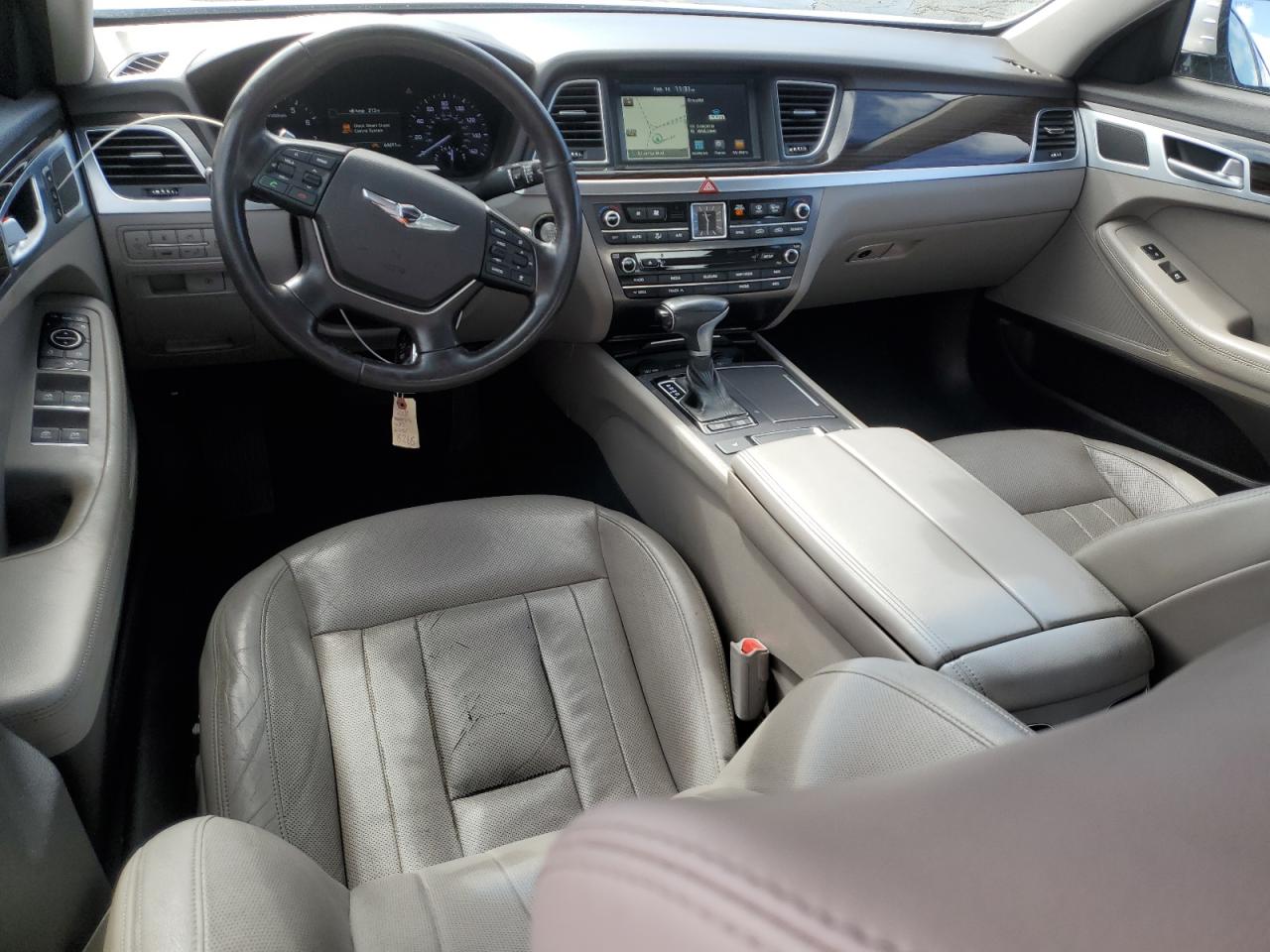 2018 Genesis G80 VIN KMHGN4JEXJU227073 Copart auction photo, front end / side damage thumbnail 8