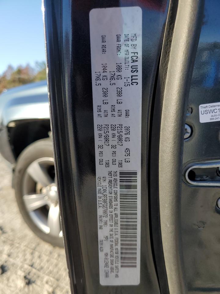 2015 Jeep Liberty (Patriot) VIN 1C4NJRFB0FD270072 Copart auction photo, front end / minor dent/scratches damage thumbnail 14