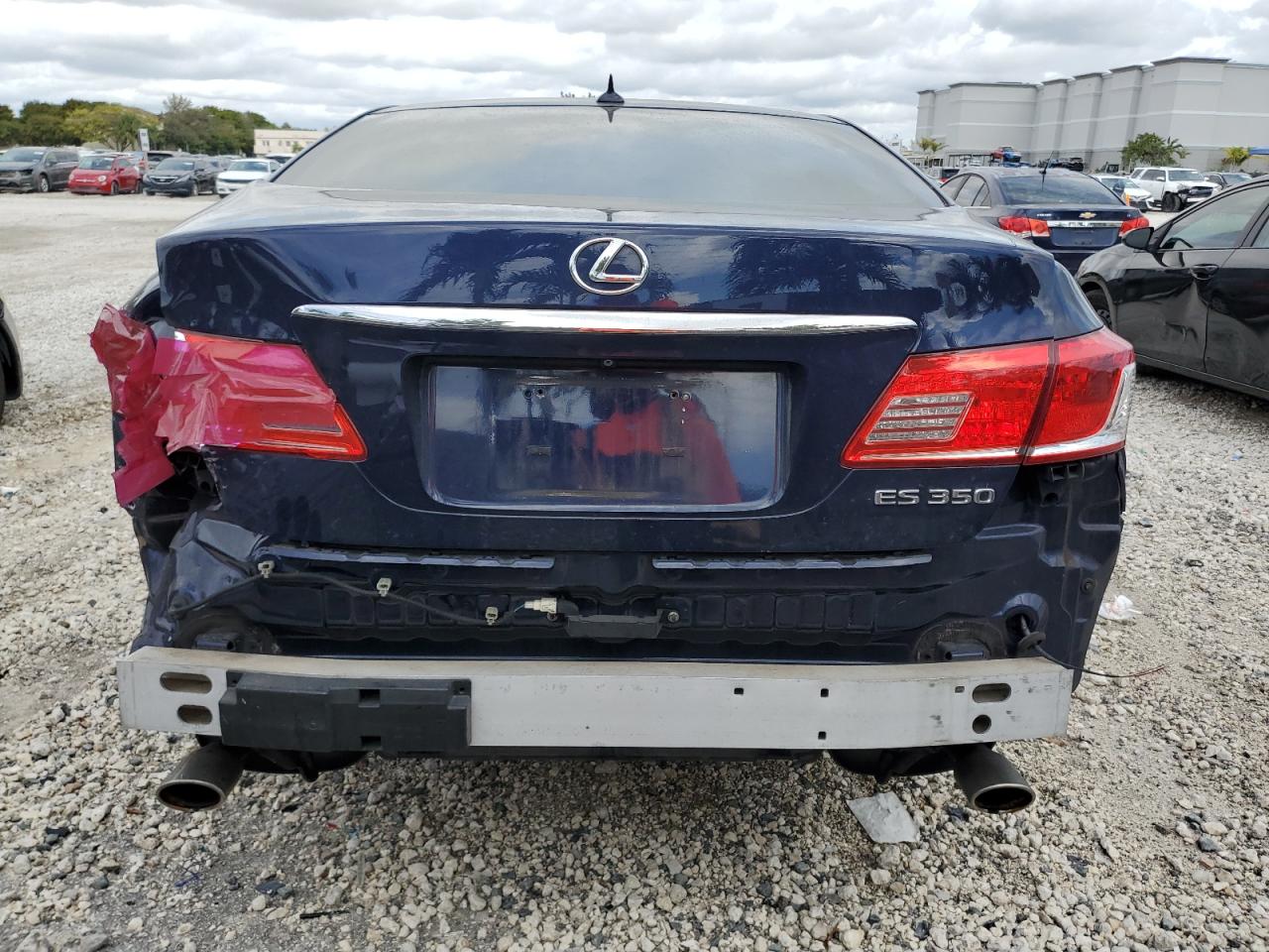 2012 Lexus ES VIN JTHBK1EG8C2477572 Copart auction photo, rear end damage thumbnail 6