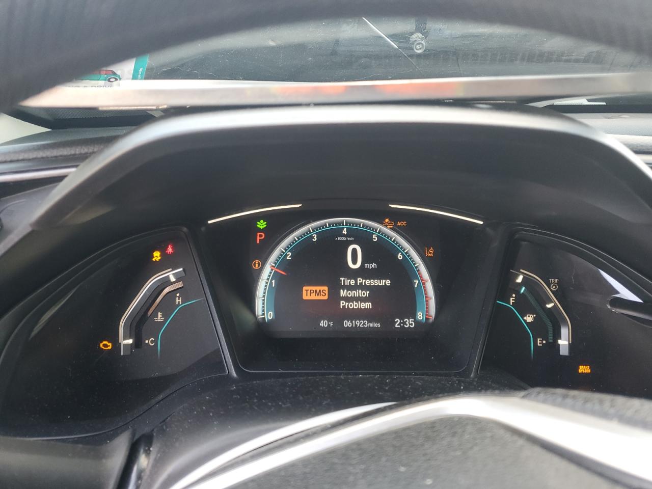 2019 Honda Civic VIN 2HGFC2F67KH547016 Copart auction photo, front end damage thumbnail 9