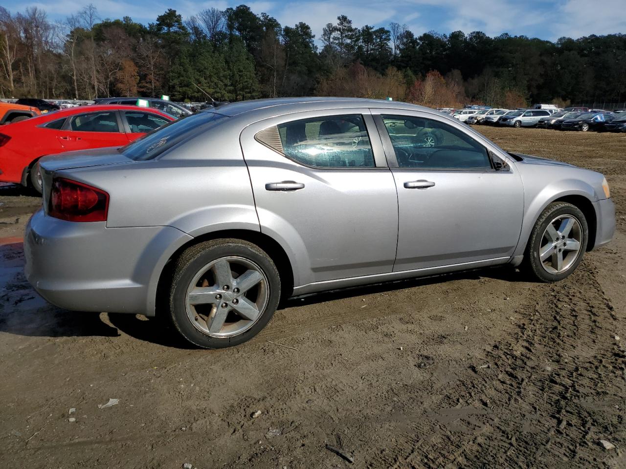 2013 Dodge Avenger VIN 1C3CDZAB1DN688545 Copart auction photo, front end / side damage thumbnail 3