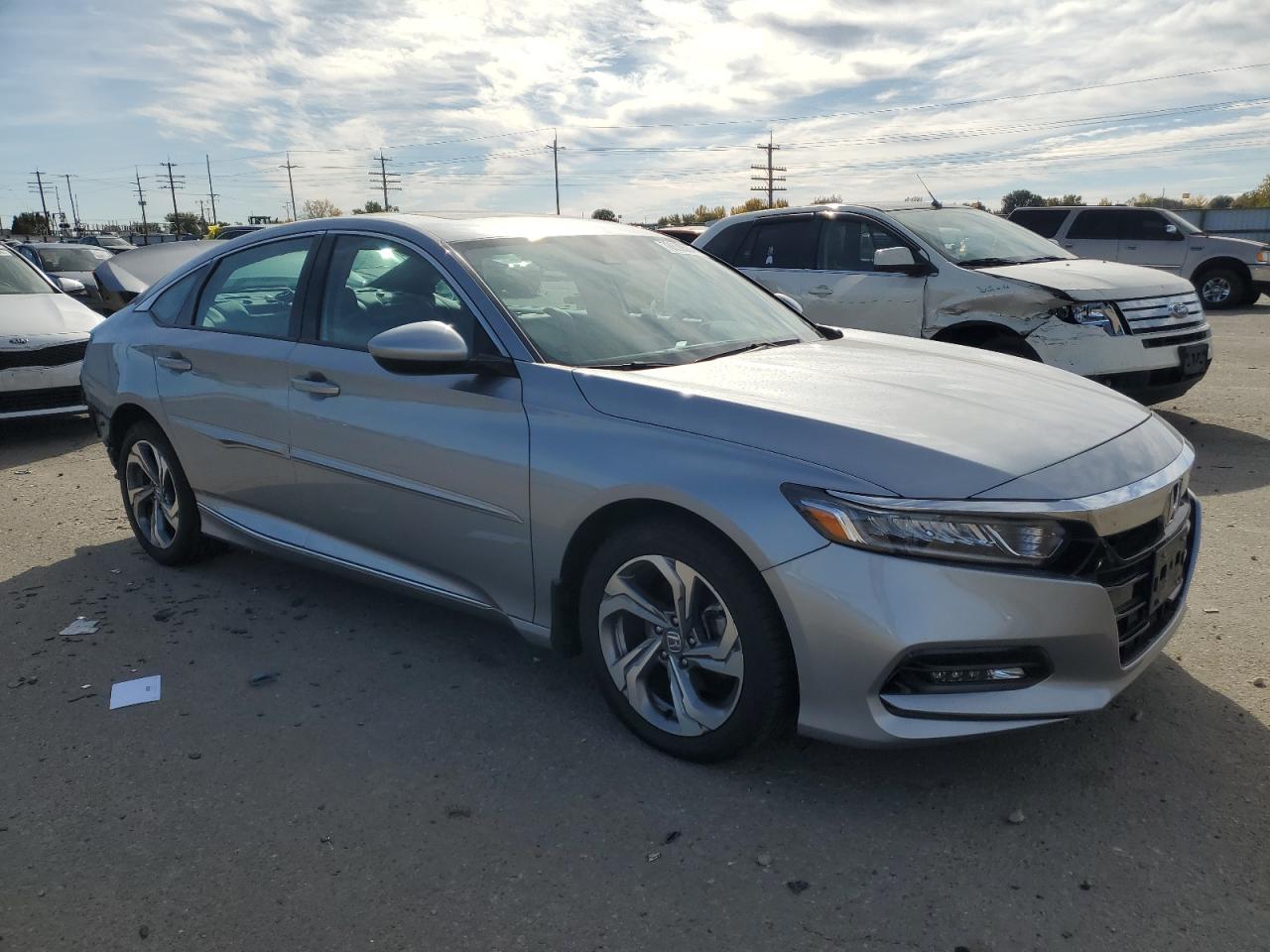 2020 Honda Accord VIN 1HGCV1F41LA147121 Copart auction photo, rear end damage thumbnail 4