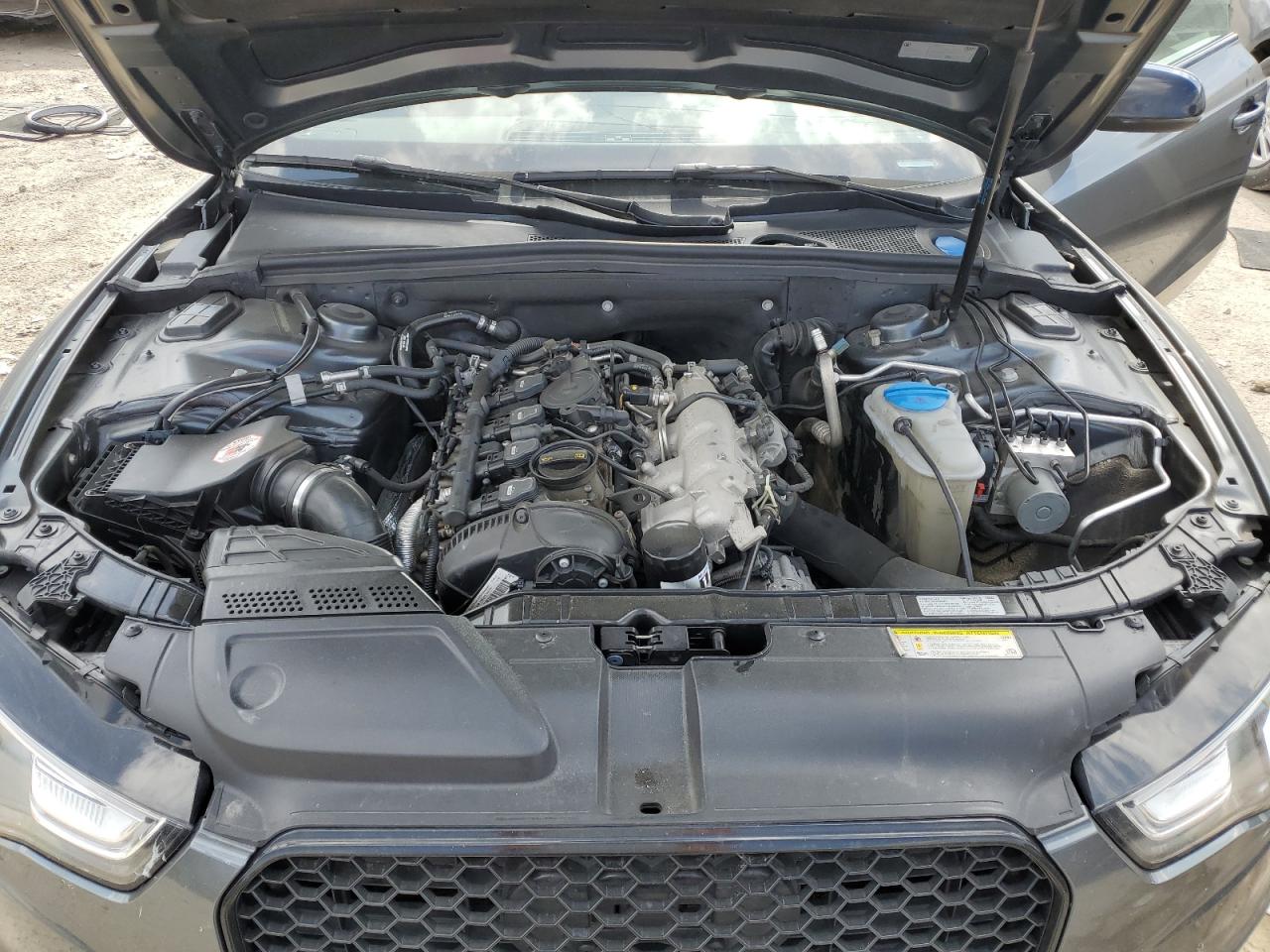 2014 Audi A5 VIN WAUMFAFR7EA055877 Copart auction photo, undercarriage / front end damage thumbnail 11