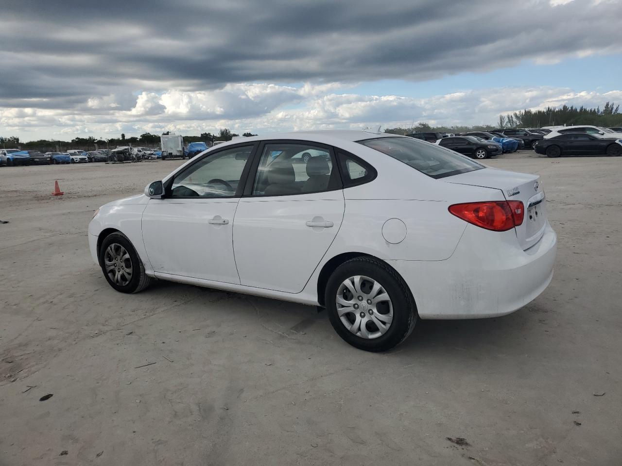 2010 Hyundai Elantra VIN KMHDU4AD7AU013543 Copart auction photo, front end / side damage thumbnail 2