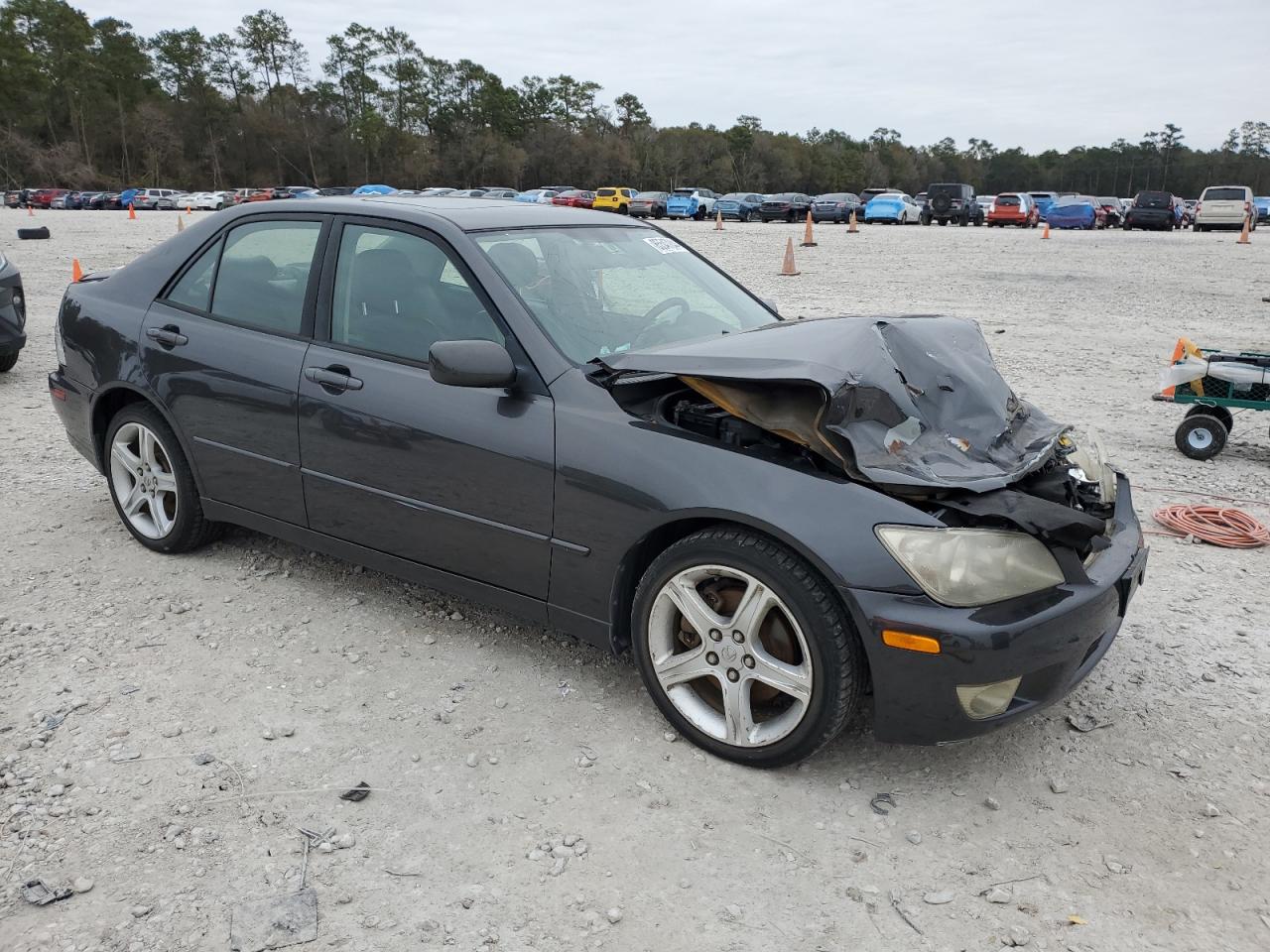 2004 Lexus IS VIN JTHBD192440087977 Copart auction photo, front end / side damage thumbnail 4