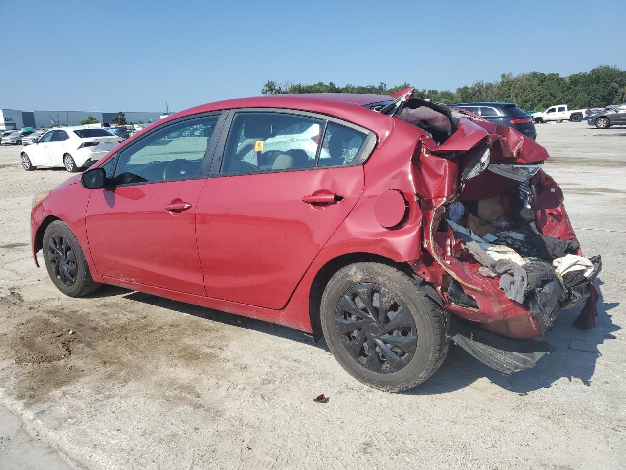 2015 KIA Forte VIN KNAFX4A65F5430342 Copart auction photo, rear end / water/flood damage thumbnail 2