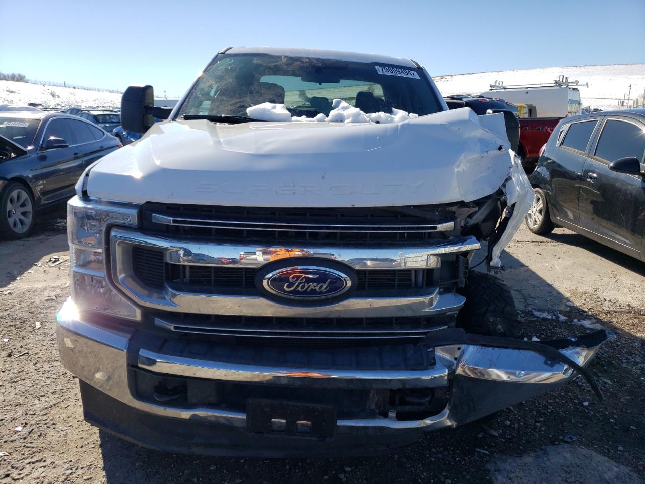2021 Ford F350 VIN 1FT8W3BT2MED20231 Copart auction photo, front end / undercarriage damage thumbnail 5