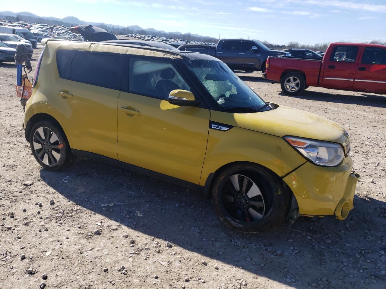 2015 KIA Soul VIN KNDJX3A58F7197771 Copart auction photo, all over damage thumbnail 4