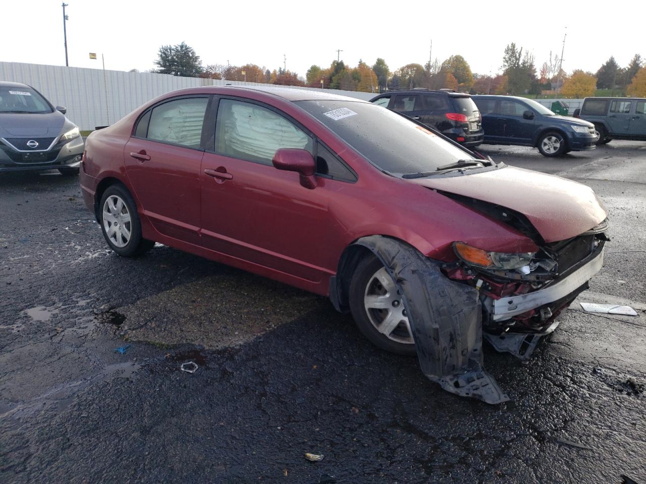 2008 Honda Civic VIN 1HGFA16568L117268 Copart auction photo, all over damage thumbnail 4