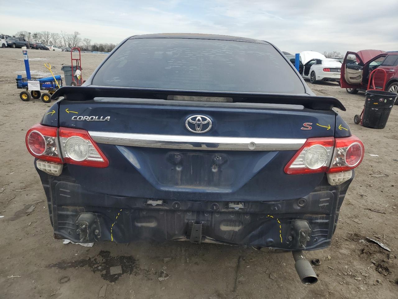 2011 Toyota Corolla VIN 2T1BU4EE1BC548008 Copart auction photo, front end / rear end damage thumbnail 6